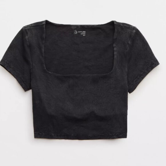 Offline by Aerie Real Me Square Neck Cropped Sz XL - Picture 1 of 3